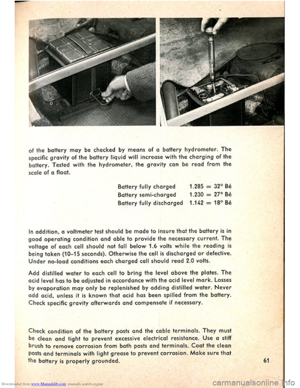 VOLKSWAGEN BEETLE 1960 1.G Repair Manual Downloaded from www.Manualslib.com manuals search engine VOLKSWAGEN BEETLE 1960 1.G Repair Manual Downloaded from www.Manualslib.com manuals search engine
