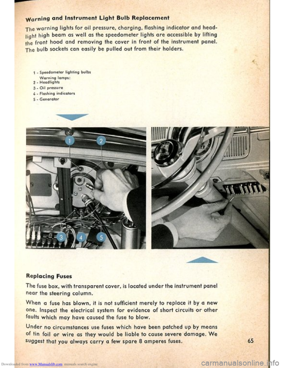 VOLKSWAGEN BEETLE 1960 1.G Repair Manual Downloaded from www.Manualslib.com manuals search engine VOLKSWAGEN BEETLE 1960 1.G Repair Manual Downloaded from www.Manualslib.com manuals search engine