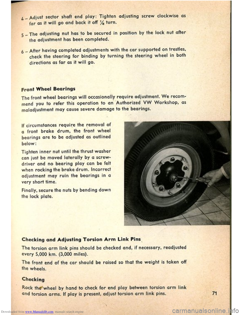 VOLKSWAGEN BEETLE 1960 1.G Manual PDF Downloaded from www.Manualslib.com manuals search engine   