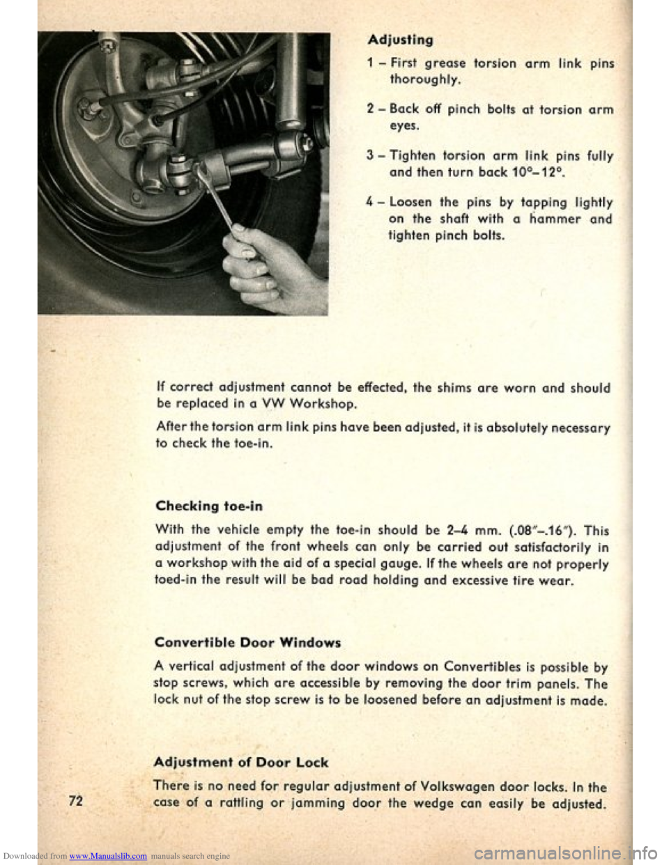VOLKSWAGEN BEETLE 1960 1.G Manual PDF Downloaded from www.Manualslib.com manuals search engine   