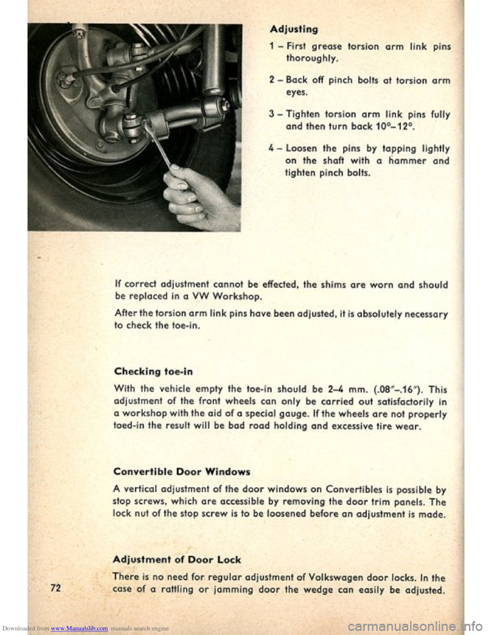 VOLKSWAGEN BEETLE 1960 1.G Manual PDF Downloaded from www.Manualslib.com manuals search engine VOLKSWAGEN BEETLE 1960 1.G Manual PDF Downloaded from www.Manualslib.com manuals search engine