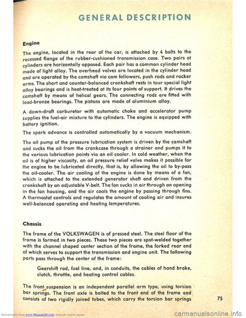 VOLKSWAGEN BEETLE 1960 1.G Manual PDF Downloaded from www.Manualslib.com manuals search engine   