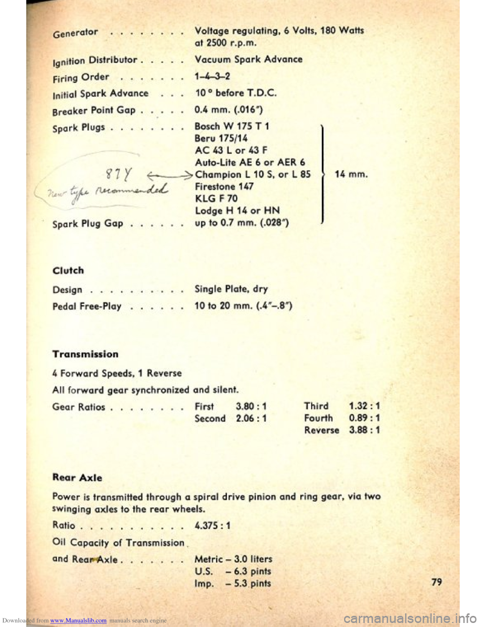 VOLKSWAGEN BEETLE 1960 1.G Manual Online Downloaded from www.Manualslib.com manuals search engine VOLKSWAGEN BEETLE 1960 1.G Manual Online Downloaded from www.Manualslib.com manuals search engine