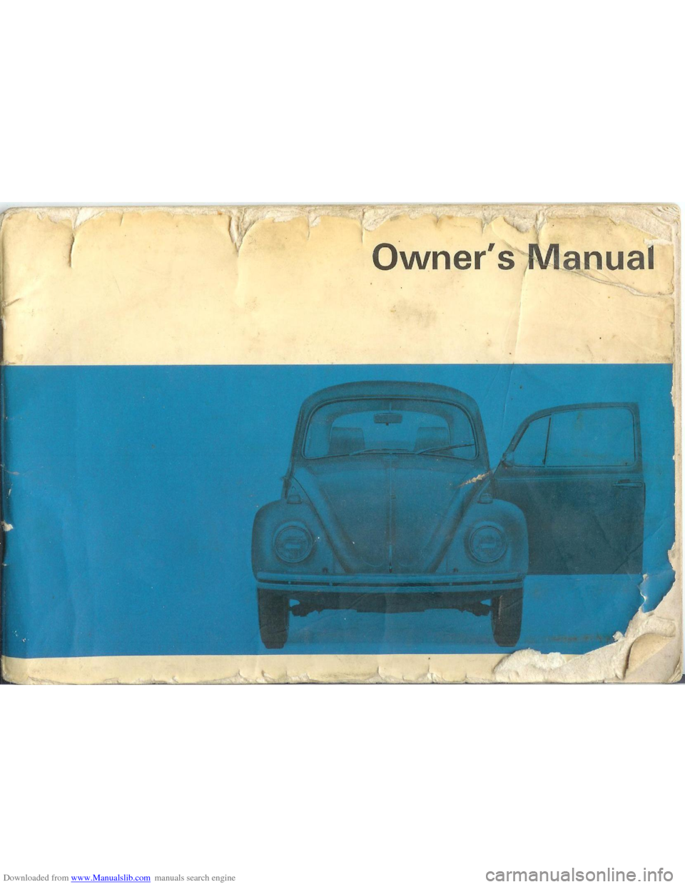 VOLKSWAGEN BEETLE 1970 1.G Owners Manual 