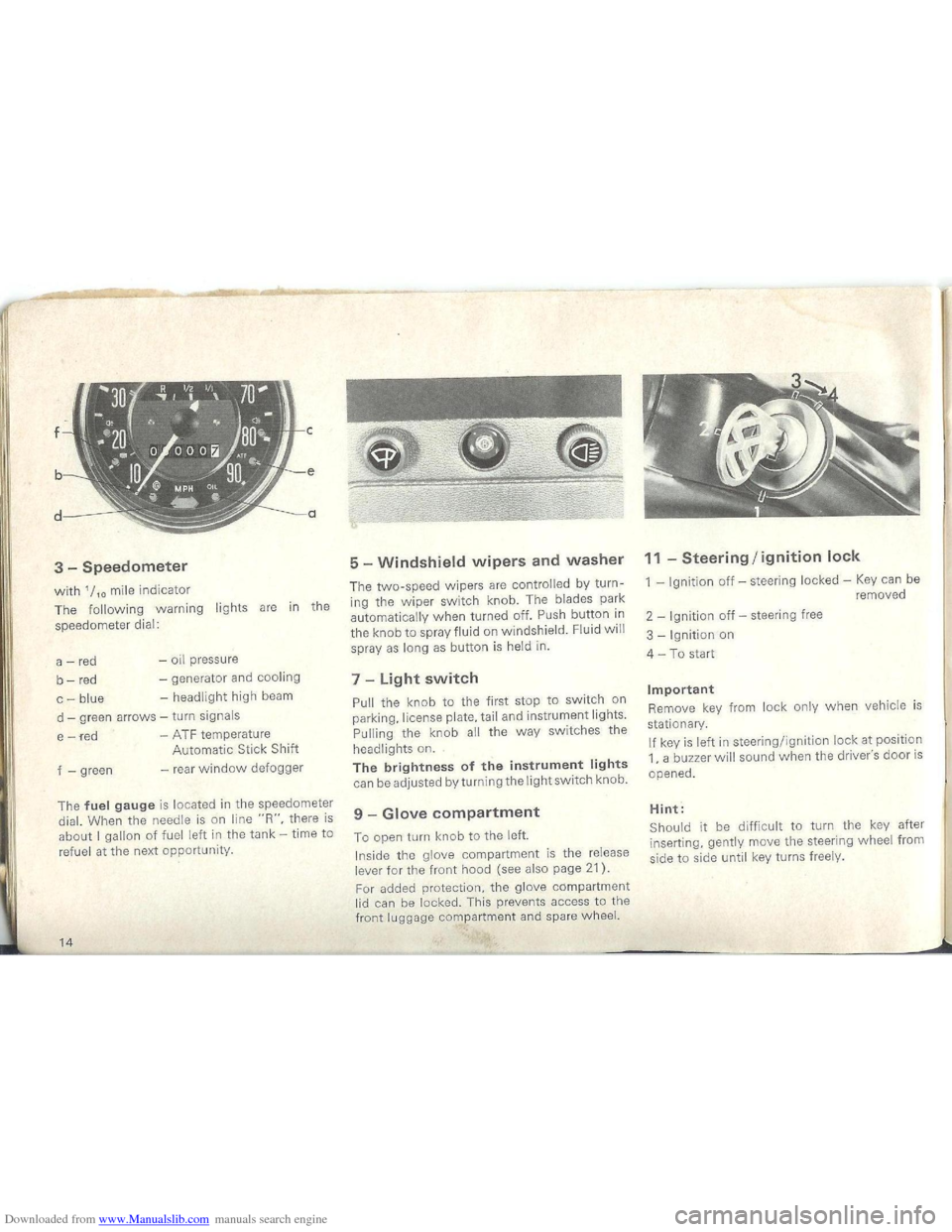 VOLKSWAGEN BEETLE 1970 1.G User Guide Downloaded from www.Manualslib.com manuals search engine   