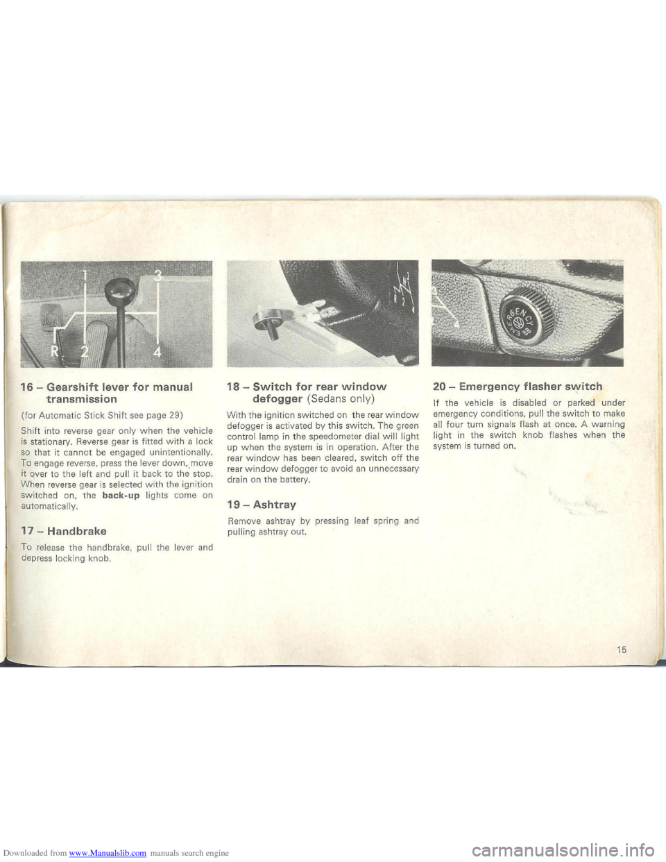 VOLKSWAGEN BEETLE 1970 1.G User Guide Downloaded from www.Manualslib.com manuals search engine   