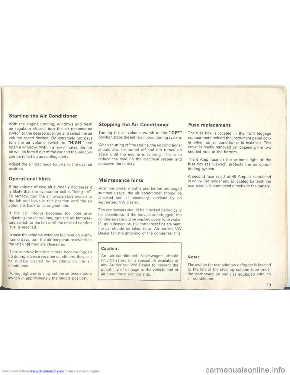 VOLKSWAGEN BEETLE 1970 1.G User Guide Downloaded from www.Manualslib.com manuals search engine VOLKSWAGEN BEETLE 1970 1.G User Guide Downloaded from www.Manualslib.com manuals search engine