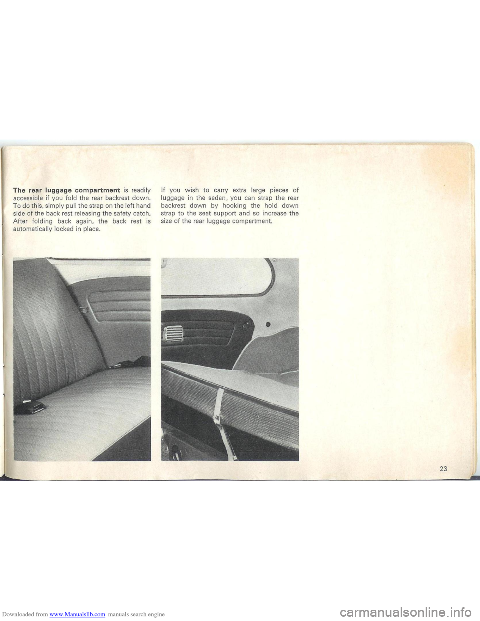 VOLKSWAGEN BEETLE 1970 1.G Owners Manual Downloaded from www.Manualslib.com manuals search engine   