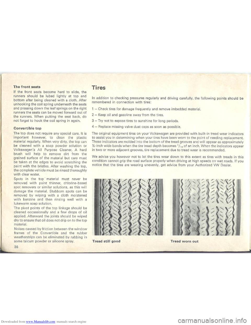 VOLKSWAGEN BEETLE 1970 1.G Owners Guide Downloaded from www.Manualslib.com manuals search engine VOLKSWAGEN BEETLE 1970 1.G Owners Guide Downloaded from www.Manualslib.com manuals search engine