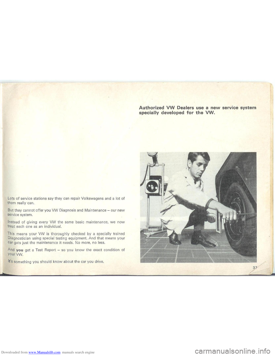 VOLKSWAGEN BEETLE 1970 1.G Owners Guide Downloaded from www.Manualslib.com manuals search engine VOLKSWAGEN BEETLE 1970 1.G Owners Guide Downloaded from www.Manualslib.com manuals search engine