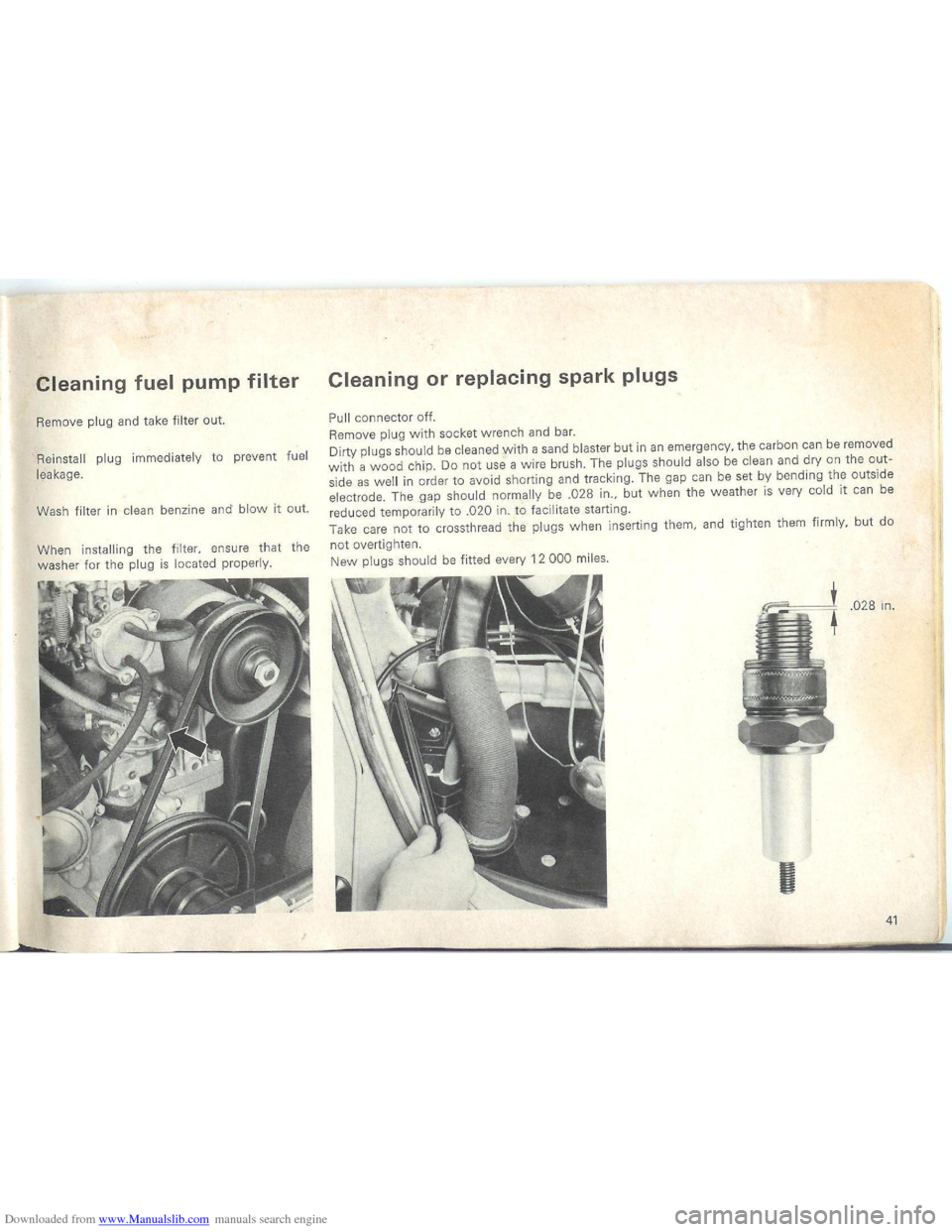 VOLKSWAGEN BEETLE 1970 1.G Service Manual Downloaded from www.Manualslib.com manuals search engine   