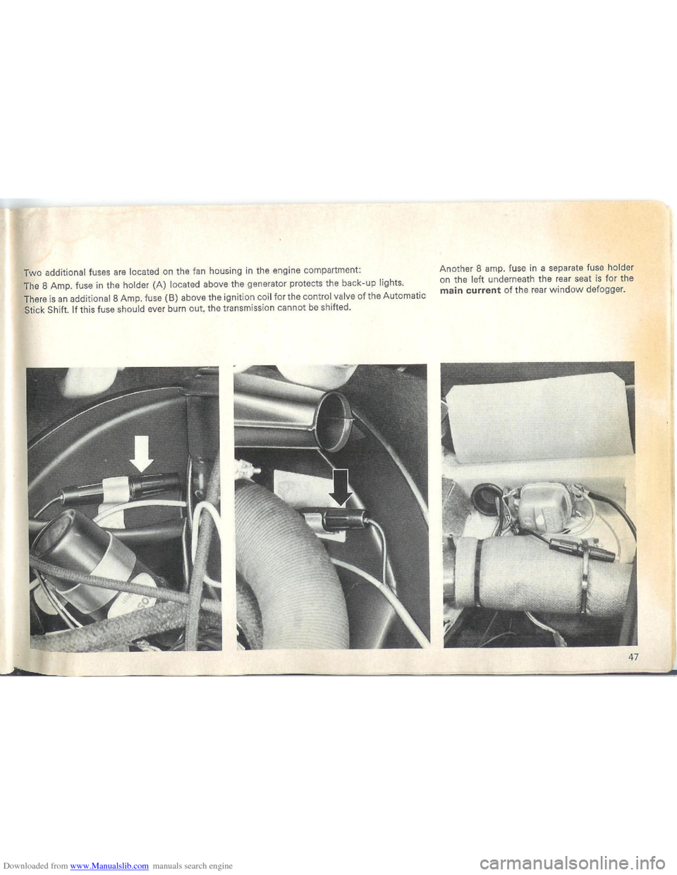 VOLKSWAGEN BEETLE 1970 1.G Service Manual Downloaded from www.Manualslib.com manuals search engine   