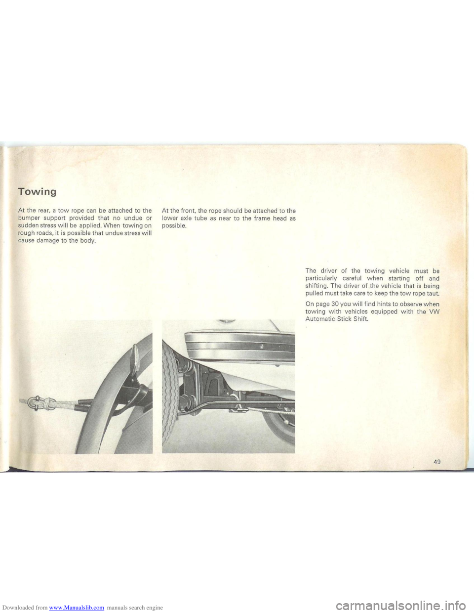 VOLKSWAGEN BEETLE 1970 1.G Workshop Manual Downloaded from www.Manualslib.com manuals search engine   