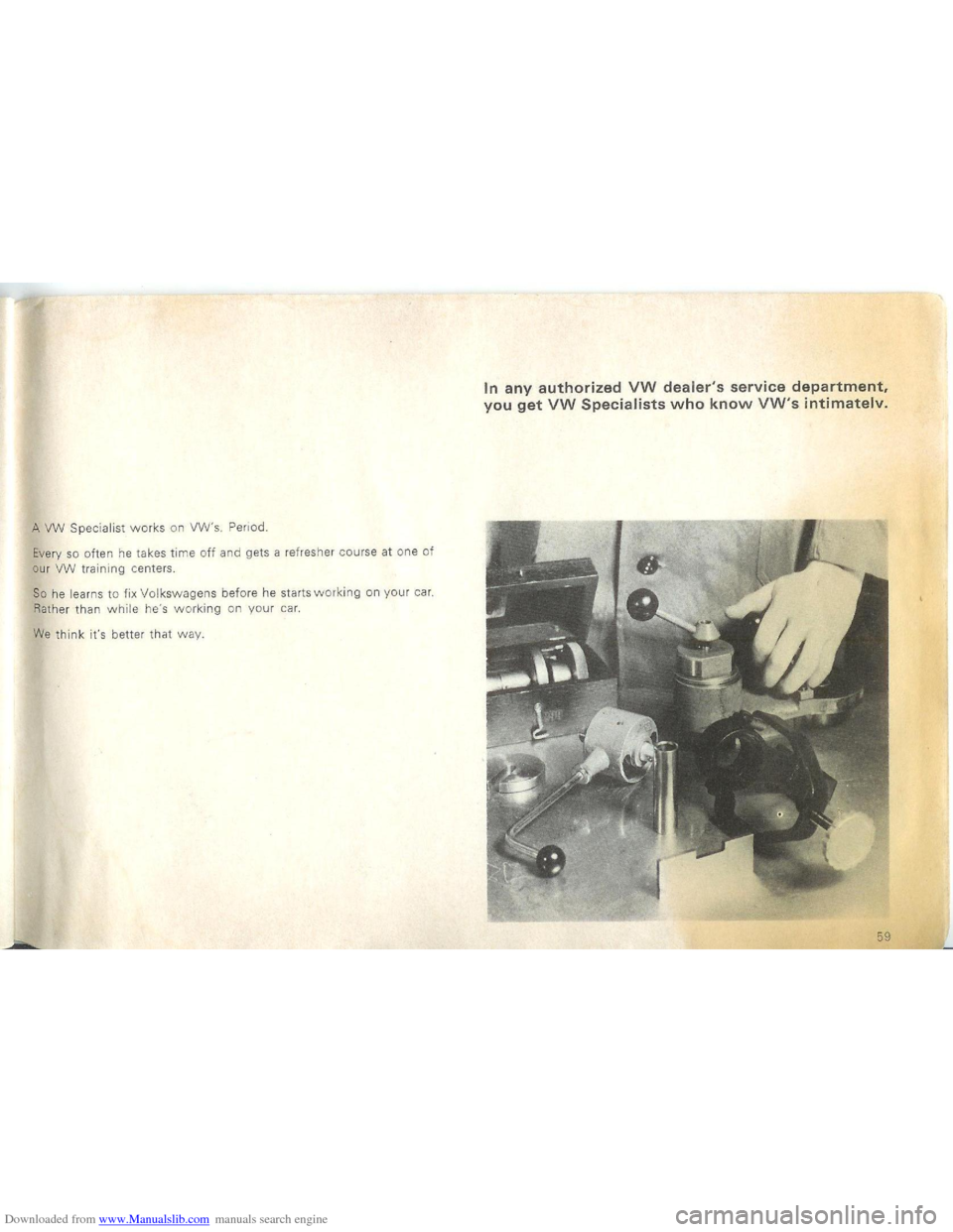 VOLKSWAGEN BEETLE 1970 1.G Repair Manual Downloaded from www.Manualslib.com manuals search engine VOLKSWAGEN BEETLE 1970 1.G Repair Manual Downloaded from www.Manualslib.com manuals search engine