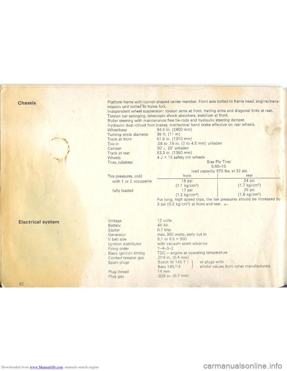 VOLKSWAGEN BEETLE 1970 1.G Repair Manual Downloaded from www.Manualslib.com manuals search engine VOLKSWAGEN BEETLE 1970 1.G Repair Manual Downloaded from www.Manualslib.com manuals search engine