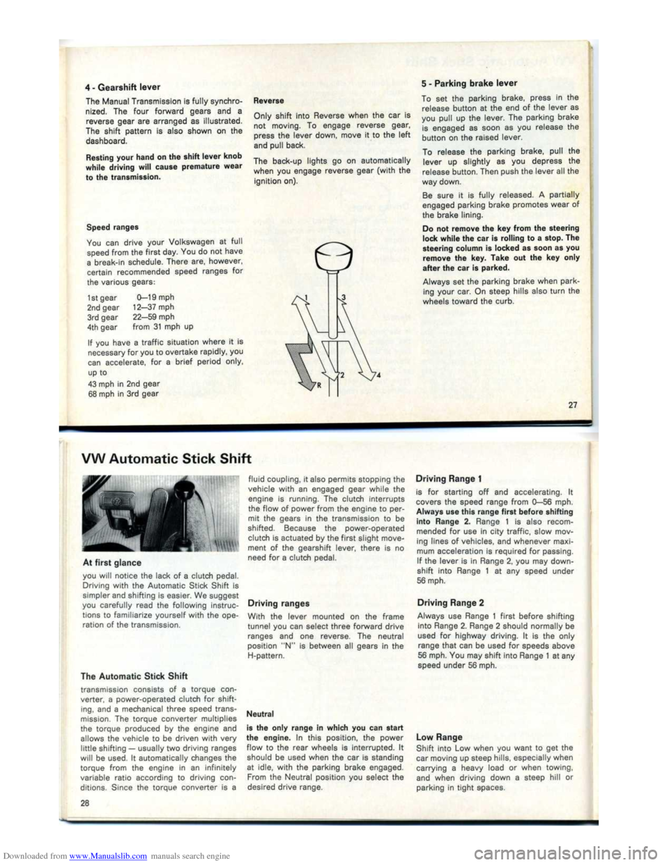 VOLKSWAGEN KARMANN GHIA 1973 1.G User Guide Downloaded from www.Manualslib.com manuals search engine VOLKSWAGEN KARMANN GHIA 1973 1.G User Guide Downloaded from www.Manualslib.com manuals search engine