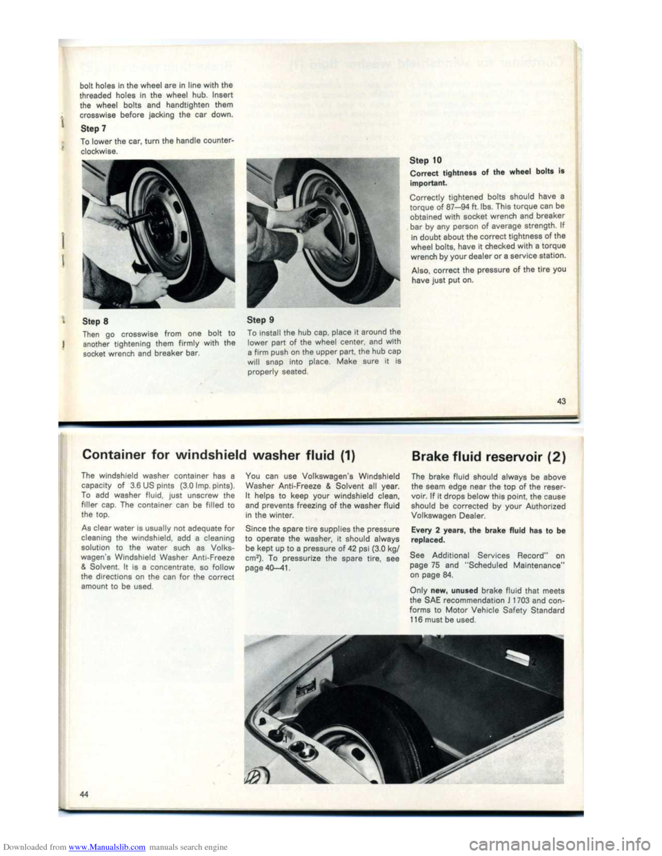 VOLKSWAGEN KARMANN GHIA 1973 1.G Owners Manual Downloaded from www.Manualslib.com manuals search engine VOLKSWAGEN KARMANN GHIA 1973 1.G Owners Manual Downloaded from www.Manualslib.com manuals search engine