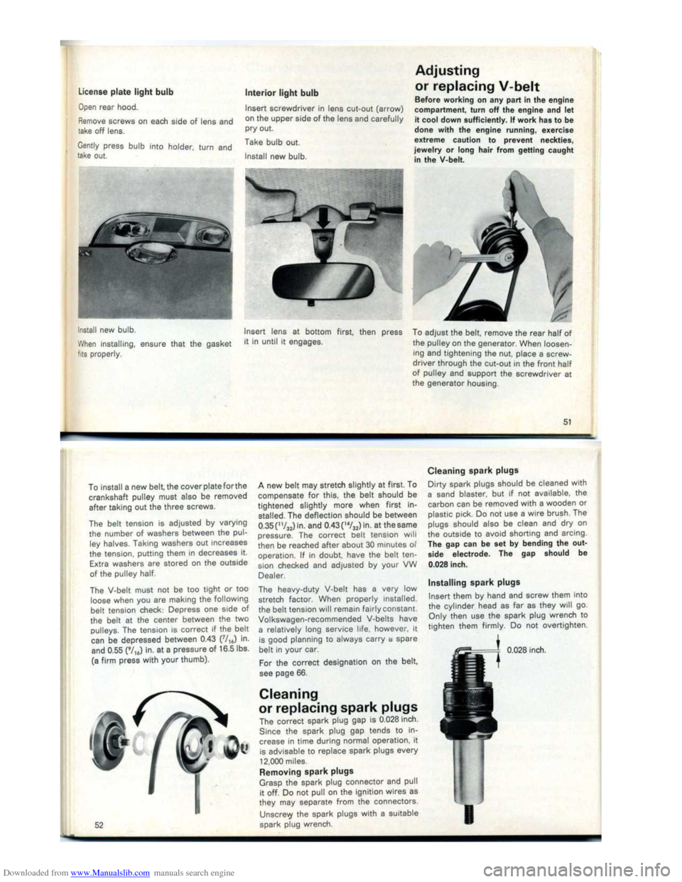 VOLKSWAGEN KARMANN GHIA 1973 1.G Owners Manual Downloaded from www.Manualslib.com manuals search engine VOLKSWAGEN KARMANN GHIA 1973 1.G Owners Manual Downloaded from www.Manualslib.com manuals search engine