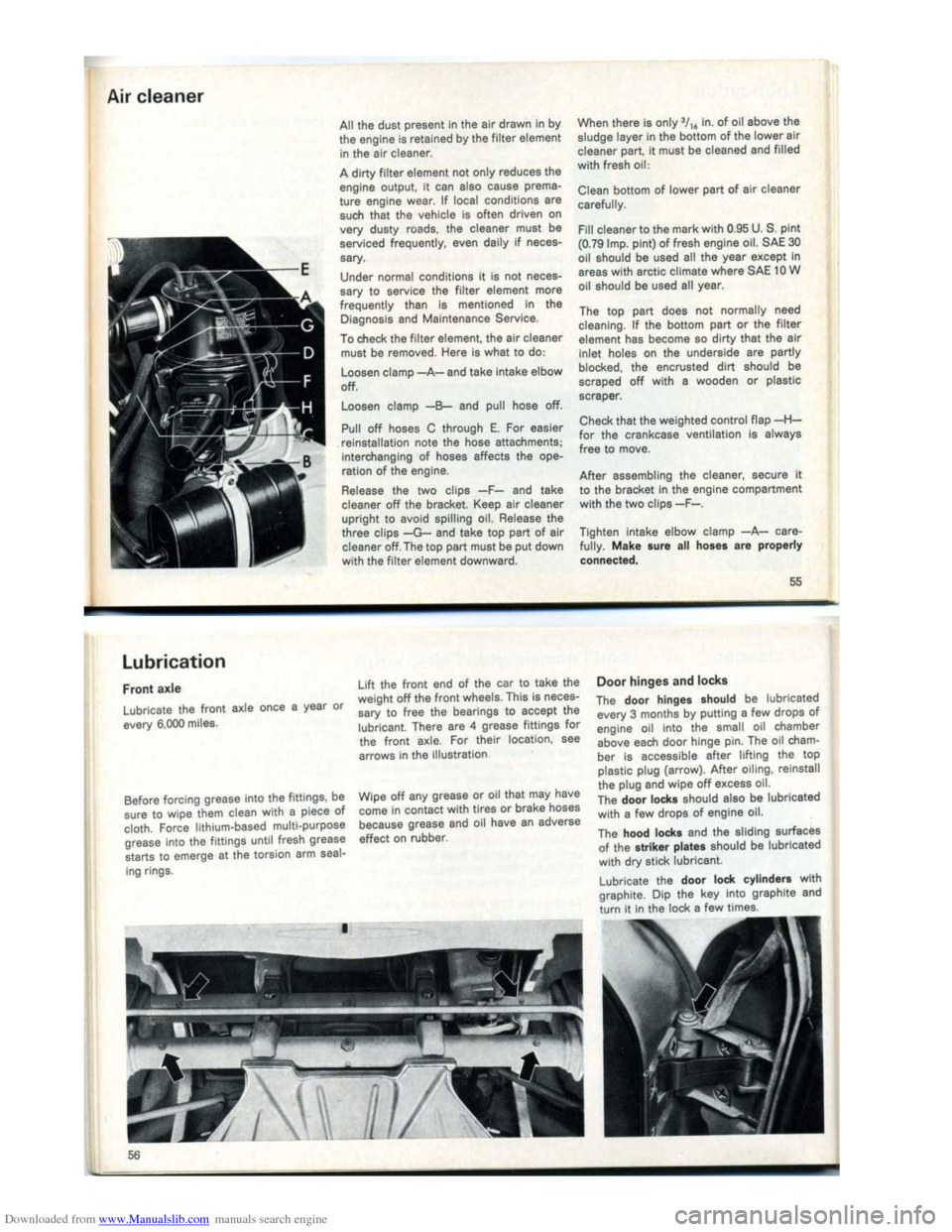 VOLKSWAGEN KARMANN GHIA 1973 1.G Owners Manual Downloaded from www.Manualslib.com manuals search engine VOLKSWAGEN KARMANN GHIA 1973 1.G Owners Manual Downloaded from www.Manualslib.com manuals search engine