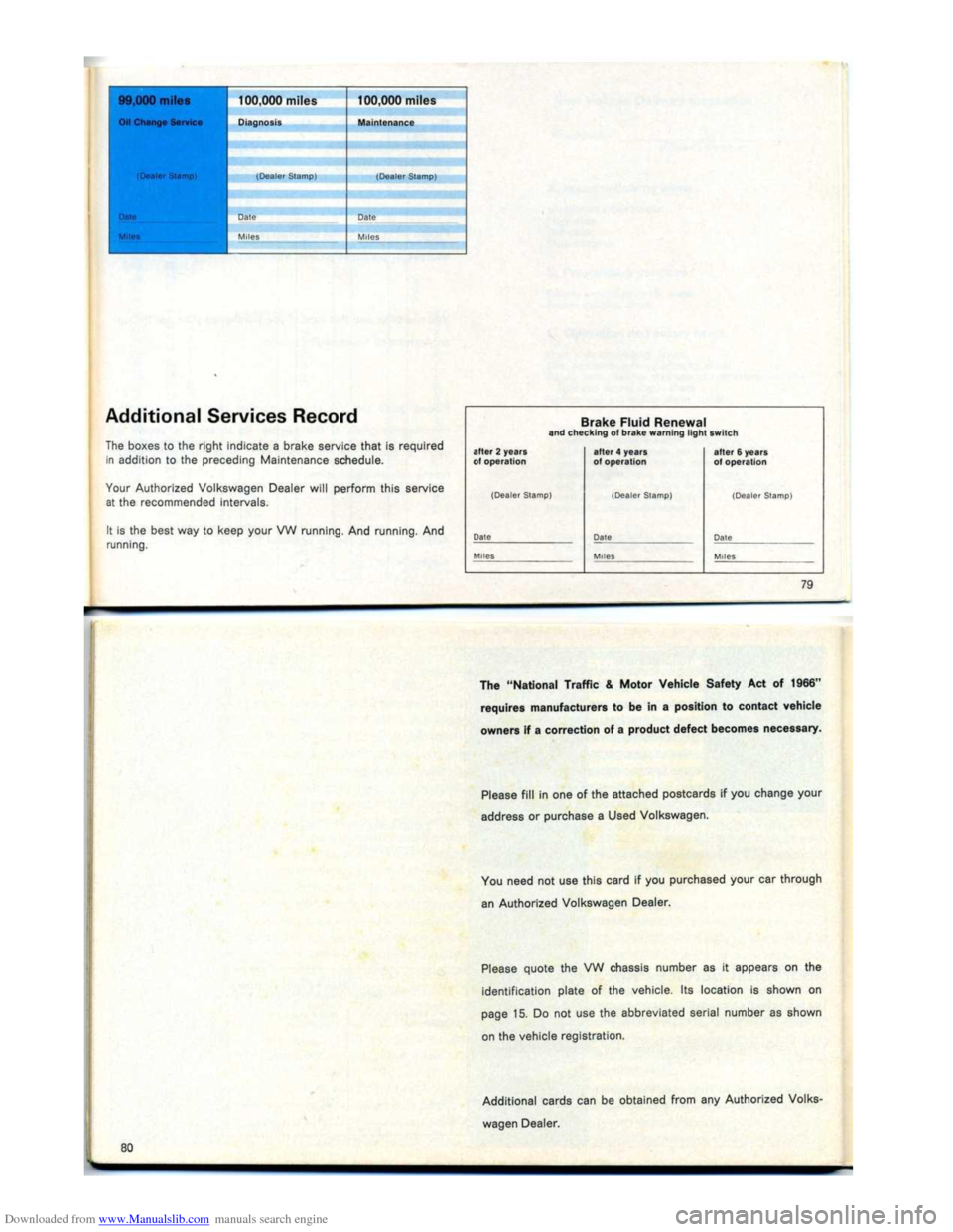 VOLKSWAGEN KARMANN GHIA 1973 1.G Service Manual Downloaded from www.Manualslib.com manuals search engine   