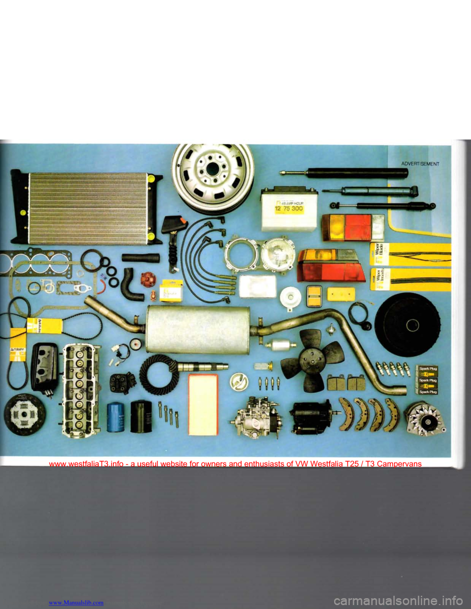 VOLKSWAGEN TRANSPORTER 1990 T4 / 4.G Manual Online Downloaded from www.Manualslib.com manuals search engine
www.westfaliaT3.info - a useful website for owners and enthusiasts of VW Westfalia T25 / T3 Campervans VOLKSWAGEN TRANSPORTER 1990 T4 / 4.G Manual Online Downloaded from www.Manualslib.com manuals search engine
www.westfaliaT3.info - a useful website for owners and enthusiasts of VW Westfalia T25 / T3 Campervans