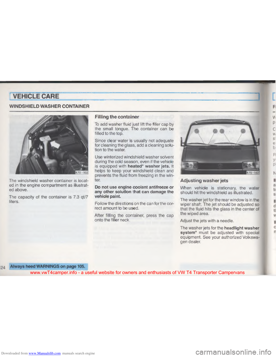 VOLKSWAGEN TRANSPORTER 1993 T4 / 4.G Owners Manual Downloaded from www.Manualslib.com manuals search engine #
\036 7
\036
\003 \036\036
; \002
\036
\036
* \035 *
#
\036 \003 6
L \003\004
7
\024
\036
\036 \(
#
\004
\037\001
\023
\036 \036
&$ " \(
\004
