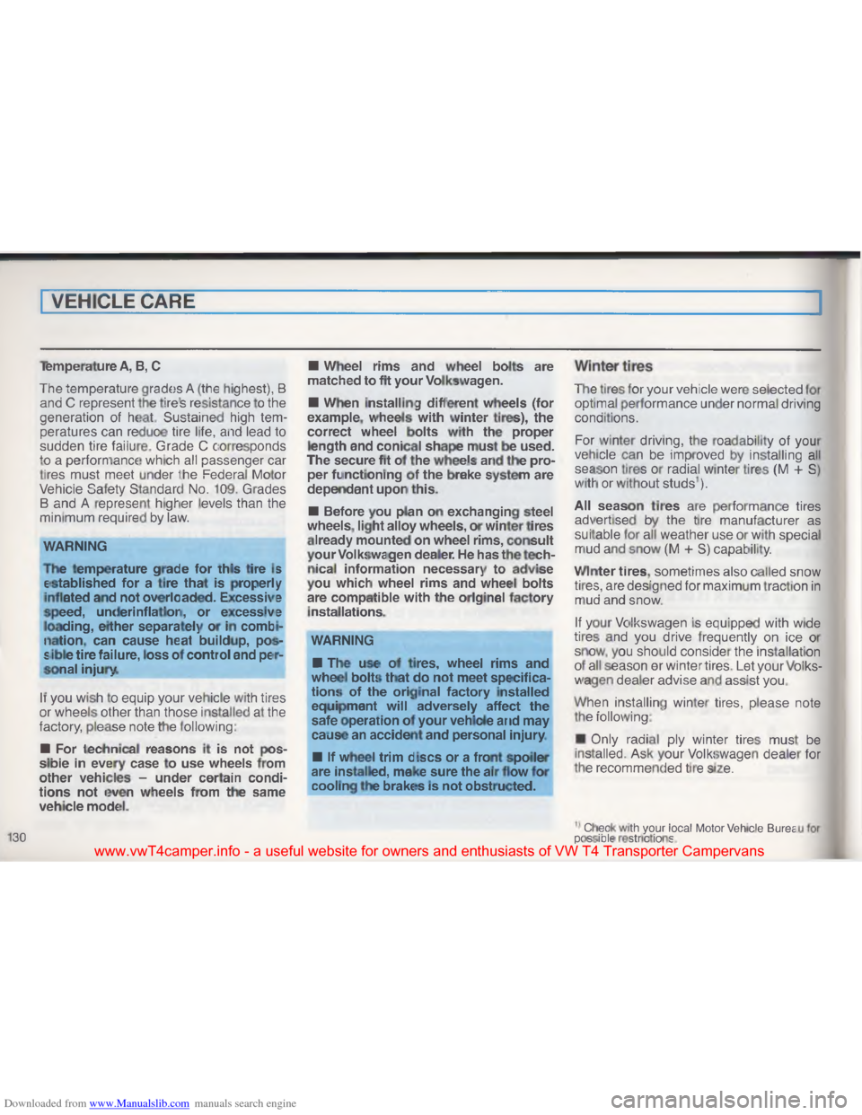 VOLKSWAGEN TRANSPORTER 1993 T4 / 4.G Owners Manual Downloaded from www.Manualslib.com manuals search engine #
\007
$ \005; \001
* \004\031 \023
\t +
\003 \001 \003\016\003
"
\002 :
" \007$ \002\001 # \007\023
B \007\001 \003\001 \007\001
+ \004< \032B