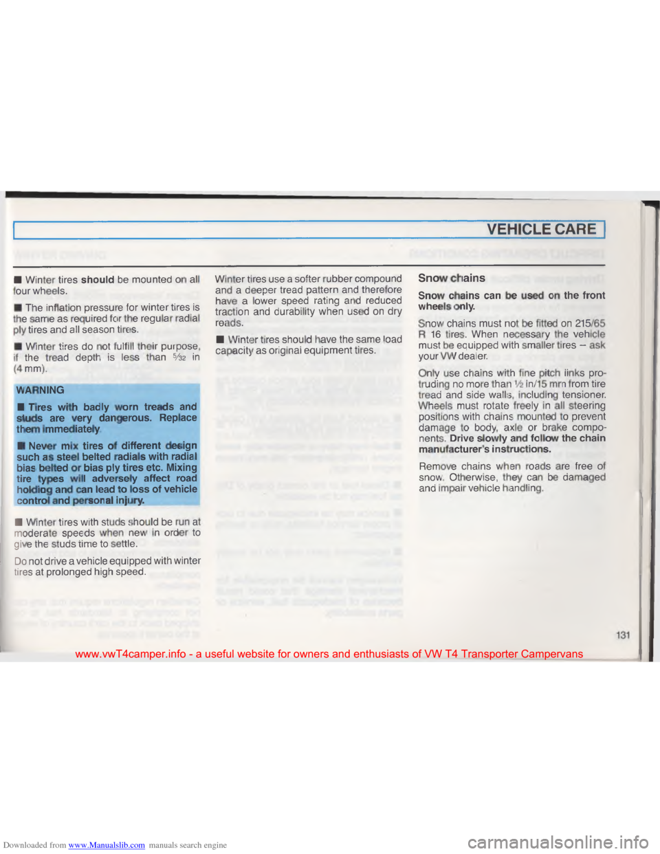 VOLKSWAGEN TRANSPORTER 1993 T4 / 4.G Owners Manual Downloaded from www.Manualslib.com manuals search engine .\027
\021$ \003! \037\001
+ \t\035 \005\023
\003 \004\037
# #\0202 \001
E\001
%
\002 \001
B//.\001 \002:
B \022\001
\003 \001 \007/
\003
+
\)
