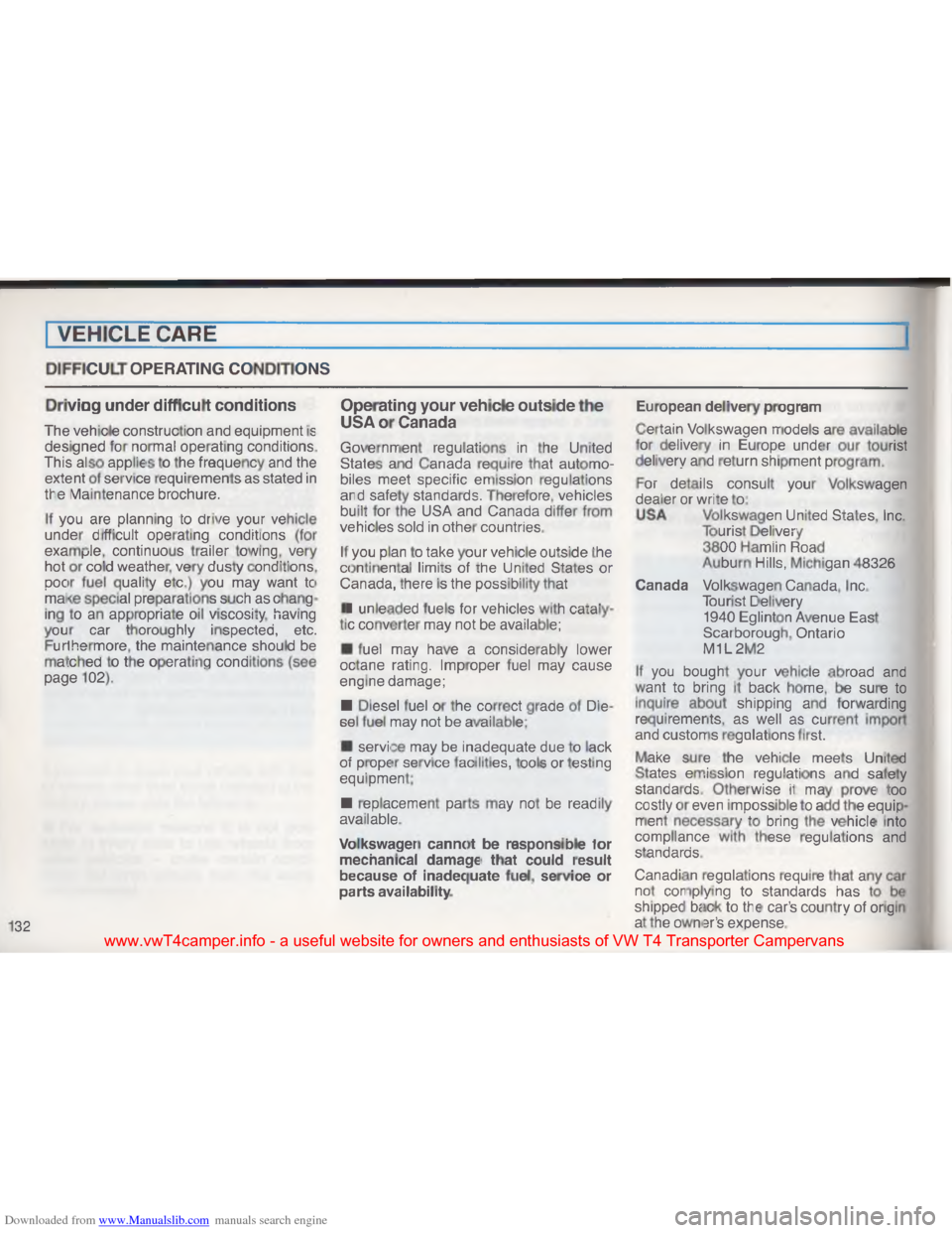 VOLKSWAGEN TRANSPORTER 1993 T4 / 4.G Owners Manual Downloaded from www.Manualslib.com manuals search engine #
\031
!;
 \022
\001
\016
 
\023
/
 \022
\\
\034
\007
,
 \005
\001
\017
 \022
:\001
@

Q
\001
\026
 \001
\035

\( \022\001
B
#
E
+
\t :
+
3
1 \