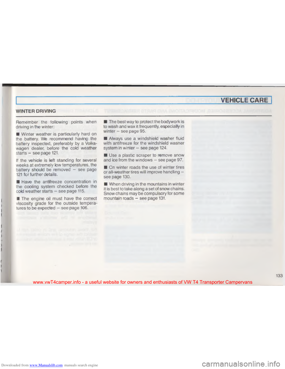 VOLKSWAGEN TRANSPORTER 1993 T4 / 4.G Owners Manual Downloaded from www.Manualslib.com manuals search engine >
\($
!
7 \036
\036 "
7
\036 "6
\006
\007 \036
N \036
\( $
\036
\004
\036 \032 #
>
#
\036
\016 \036 #
\036
\036
" "
\036 "
; !\003 \003
% \002