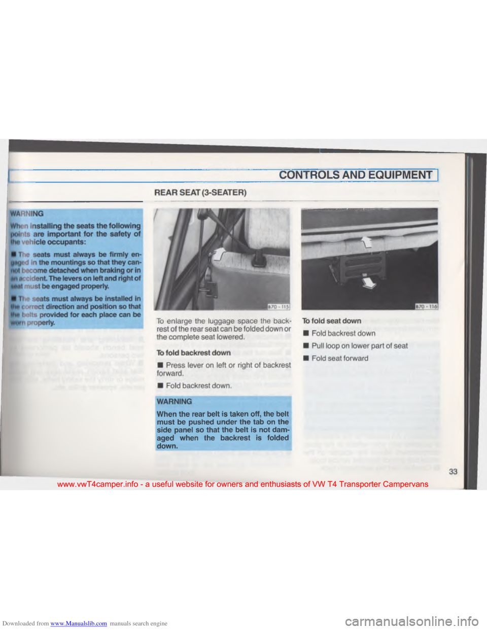 VOLKSWAGEN TRANSPORTER 1993 T4 / 4.G Owners Guide Downloaded from www.Manualslib.com manuals search engine [\030
\017
\t
M #
 
 
www.vwT4camper.info  - a  useful  website  for owners  and enthusiasts  of VW  T4 Transporter  Campervans   
