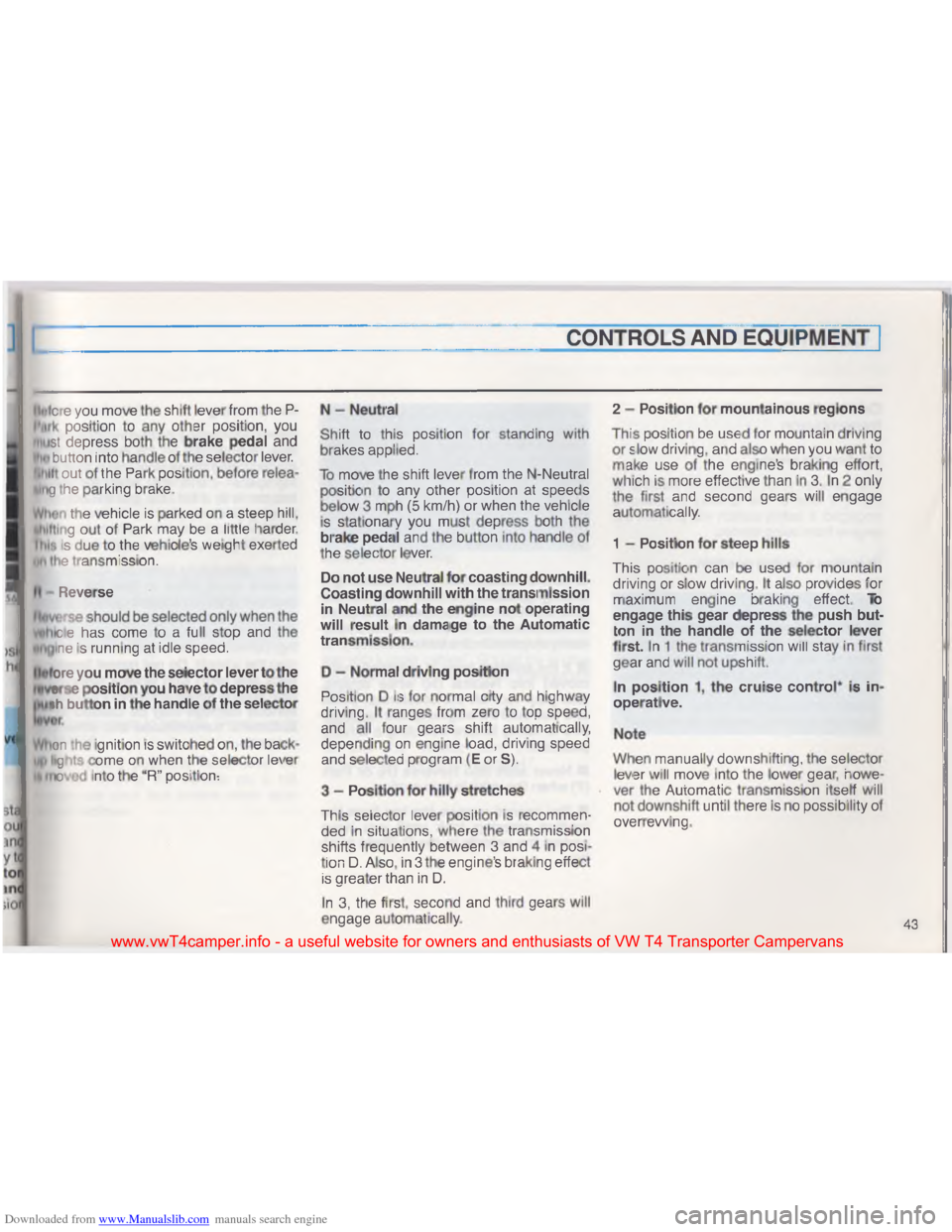 VOLKSWAGEN TRANSPORTER 1993 T4 / 4.G Service Manual Downloaded from www.Manualslib.com manuals search engine .
\022
\017
\024
\016
\022
\003 \f
\017
\f
\020\001 \017
\f\001
\017\001 \t
+ *
:\001
\006 \027
\006
\006
\f
\f
[
\004
\037\002
5

\002 \004\0