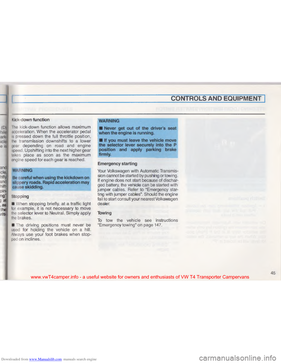 VOLKSWAGEN TRANSPORTER 1993 T4 / 4.G Service Manual Downloaded from www.Manualslib.com manuals search engine PC\006\017
\021
\003
J
 \006
\037
\033
\002 \t \006
\036
\006

"

<
\036
.
 \022

\022 \023
\017
\036
* \022
\033
\034
8/ \031\001
\027
\002\00