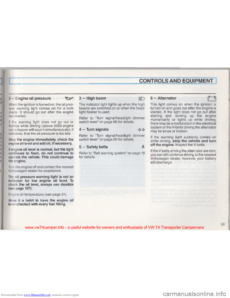 VOLKSWAGEN TRANSPORTER 1993 T4 / 4.G Workshop Manual Downloaded from www.Manualslib.com manuals search engine 
\006

\034
\023
  \030\001
\006 \(
\006
\017
\005
\004
\023
\005 \001\005"
\023
 
\007 \005
\017
\007
\023
 \022
#\001

\002
 \017
\002

\022
