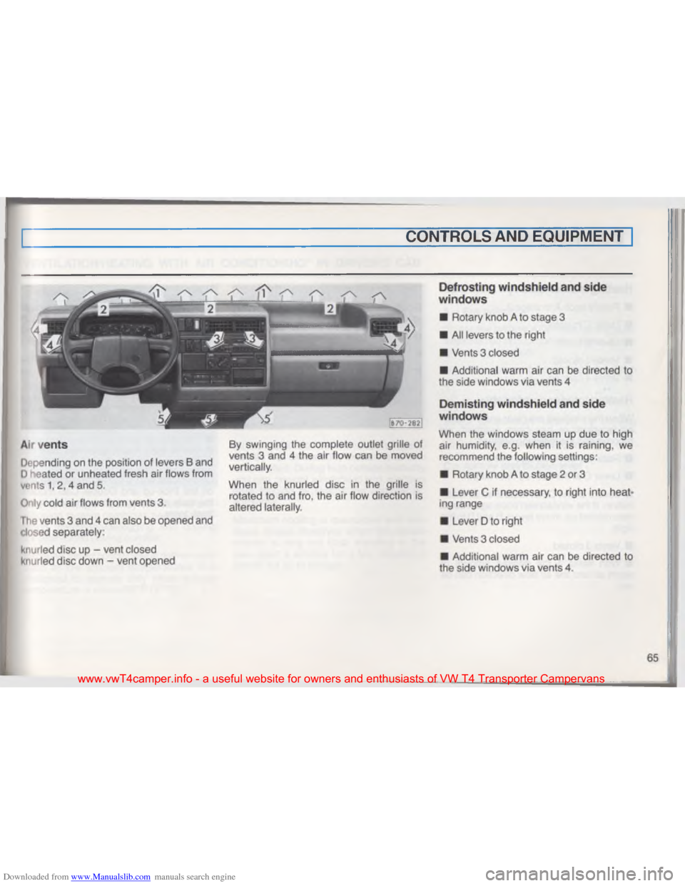 VOLKSWAGEN TRANSPORTER 1993 T4 / 4.G Repair Manual Downloaded from www.Manualslib.com manuals search engine #
 
 
www.vwT4camper.info  - a  useful  website  for owners  and enthusiasts  of VW  T4 Transporter  Campervans   