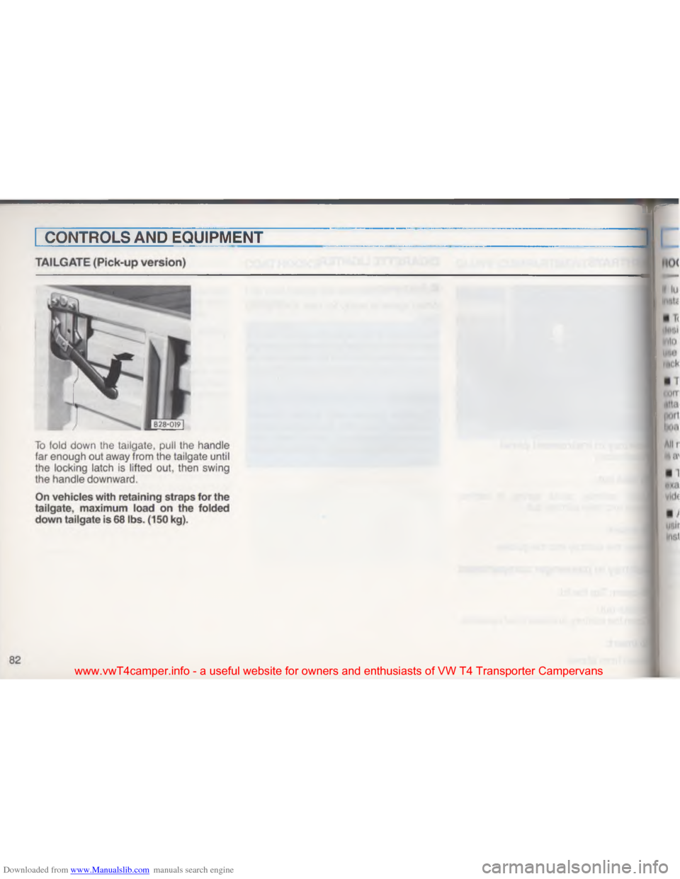 VOLKSWAGEN TRANSPORTER 1993 T4 / 4.G Manual Online Downloaded from www.Manualslib.com manuals search engine \006
www.vwT4camper.info - a useful website for owners and enthusiasts of VW T4 Transporter Campervans VOLKSWAGEN TRANSPORTER 1993 T4 / 4.G Manual Online Downloaded from www.Manualslib.com manuals search engine \006
www.vwT4camper.info - a useful website for owners and enthusiasts of VW T4 Transporter Campervans