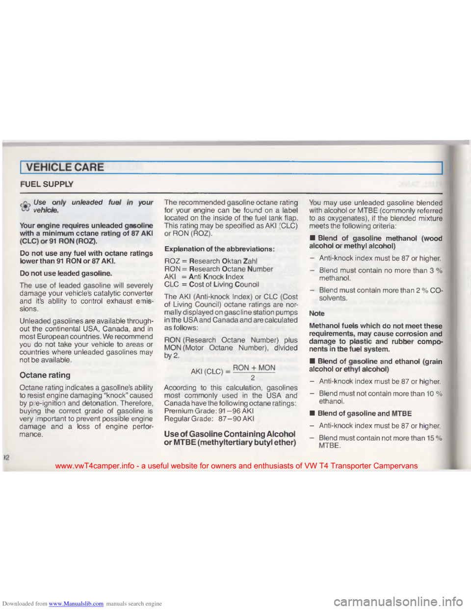 VOLKSWAGEN TRANSPORTER 1993 T4 / 4.G Owners Manual Downloaded from www.Manualslib.com manuals search engine ,
K
"
#
\037\001
"
\036
\003
;
\036
\004 \033
\036
#
\036
"
#
\003
#;\001
;
o \004
\033 \017
\030 \(
\001
\(
@$
\( \007
, \035*
E\035\001
T # 