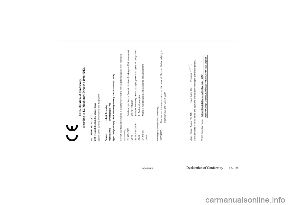 MITSUBISHI ASX 2015 Owners Manual (in English) 13- 19
OGAE15E5Declaration of Conformity MITSUBISHI ASX 2015 Owners Manual (in English) 13- 19
OGAE15E5Declaration of Conformity