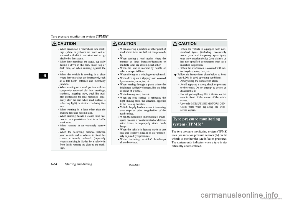 MITSUBISHI ASX 2019  Owners Manual (in English) �C�A�U�T�,�O�N�