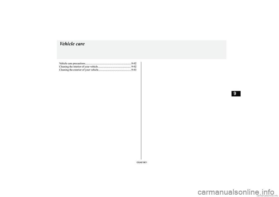 MITSUBISHI ASX 2019  Owners Manual (in English) �V�e�h�i�c�l�e� �c�a�r�e� �p�r�e�c�a�u�t�i�o�n�s�.�.�.�.�.�.�.�.�.�.�.�.�.�.�.�.�.�.�.�.�.�.�.�.�.�.�.�.�.�.�.�.�.�.�.�.�.�.�.�.�.�.�.�.�.�.�.�.�.�.�.�.�.�.�.�.�.�.�.�.�.�.�.�.�.�.�.�.�.�.�9�-�0�2
�C�