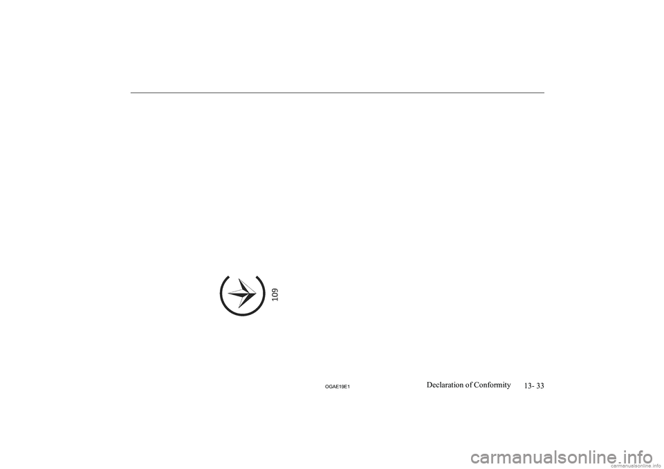 MITSUBISHI ASX 2019  Owners Manual (in English) �1�3�-� �3�3
�2�*�$�(���(��D�e�c�l�a�r�a�t�i�o�n� �o�f� �C�o�n�f�o�r�m�i�t�y   