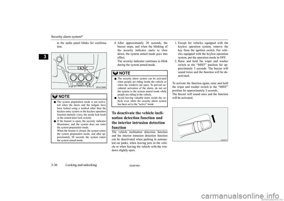 MITSUBISHI ASX 2019   (in English) Workshop Manual �i�n�  �t�h�e�  �a�u�d�i�o�  �p�a�n�e�l�  �b�l�i�n�k�s�  �f�o�r�  �c�o�n�f�i�r�m�a�-
�t�i�o�n�.�N�O�T�E�z �T�h�e�  �s�y�s�t�e�m�  �p�r�e�p�a�r�a�t�i�o�n�  �m�o�d�e�  �i�s�  �n�o�t�  �a�c�t�i�v�a�-
�t�