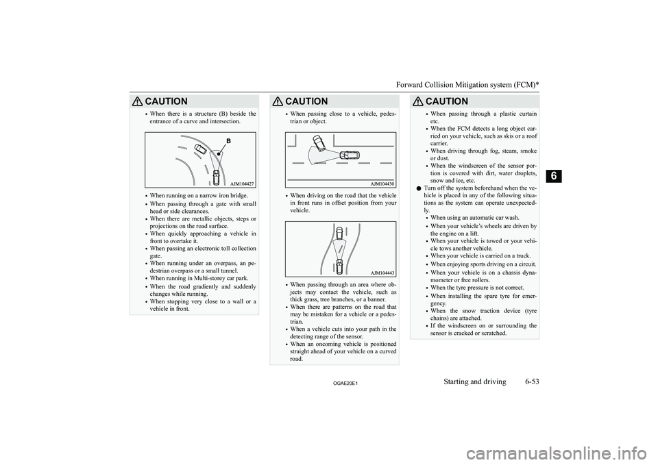 MITSUBISHI ASX 2020  Owners Manual (in English) �C�A�U�T�,�O�N�
