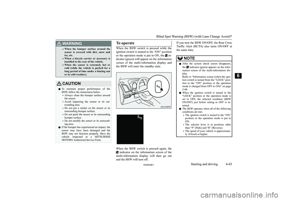 MITSUBISHI ASX 2020  Owners Manual (in English) �:�A�R�N�,�N�G�