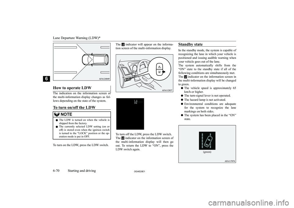 MITSUBISHI ASX 2020  Owners Manual (in English) �H�o�w� �t�o� �o�p�e�r�a�t�e� �L�D�W
�T�h�e�  �i�n�d�i�c�a�t�i�o�n�  �o�n�  �t�h�e�  �i�n�f�o�r�m�a�t�i�o�n�  �s�c�r�e�e�n�  �o�f
�t�h�e�  �m�u�l�t�i�-�i�n�f�o�r�m�a�t�i�o�n�  �d�i�s�p�l�a�y�  �c�h�a�