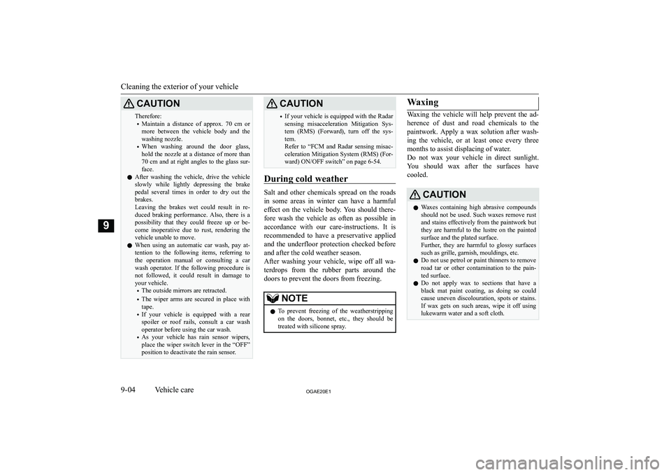MITSUBISHI ASX 2020  Owners Manual (in English) �C�A�U�T�,�O�N�T�h�e�r�e�f�o�r�e�:�