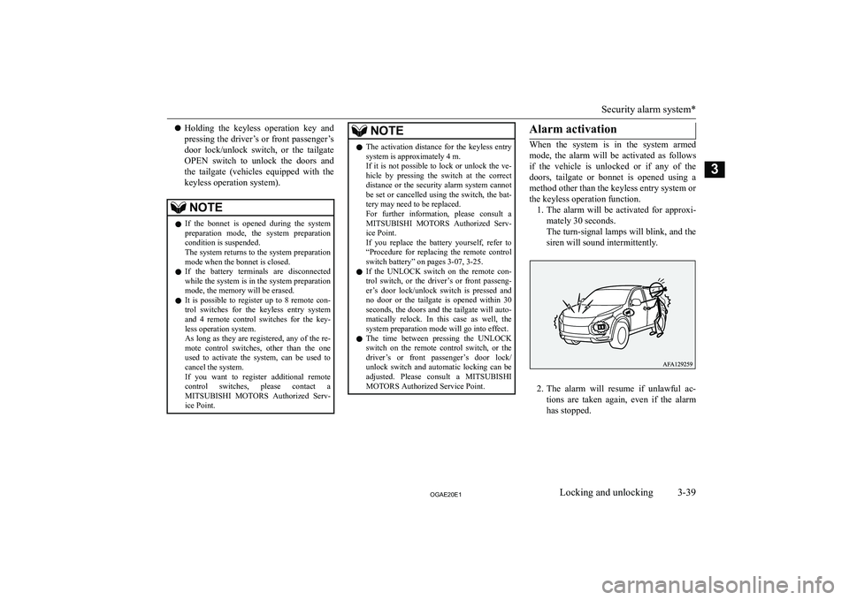 MITSUBISHI ASX 2020   (in English) Repair Manual �z�H�o�l�d�i�n�g�  �t�h�e�  �k�e�y�l�e�s�s�  �o�p�e�r�a�t�i�o�n�  �k�e�y�  �a�n�d
�p�r�e�s�s�i�n�g� �t�h�e� �d�r�i�v�e�r�