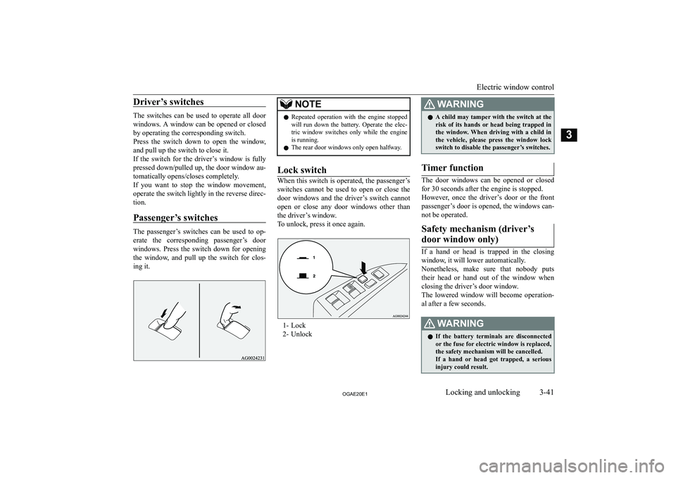 MITSUBISHI ASX 2020   (in English) Repair Manual �D�r�i�v�e�r�