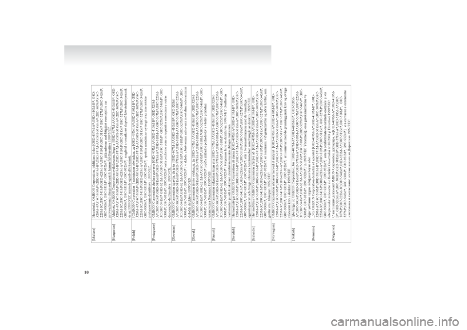MITSUBISHI L200 2011 Owners Manual (in English) 10 MITSUBISHI L200 2011 Owners Manual (in English) 10