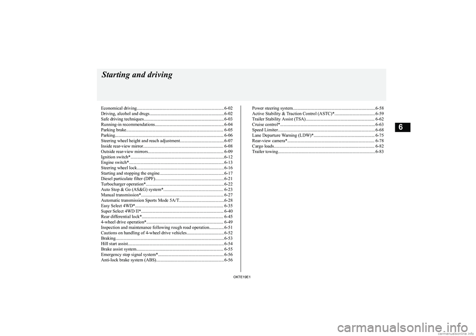MITSUBISHI L200 2019  Owners Manual (in English) �E�c�o�n�o�m�i�c�a�l� �d�r�i�v�i�n�g�.�.�.�.�.�.�.�.�.�.�.�.�.�.�.�.�.�.�.�.�.�.�.�.�.�.�.�.�.�.�.�.�.�.�.�.�.�.�.�.�.�.�.�.�.�.�.�.�.�.�.�.�.�.�.�.�.�.�.�.�.�.�.�.�.�.�.�.�.�.�.�.�.�.�.�.�. �6�-�0�2
